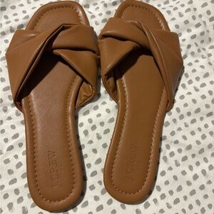 J. Crew Women's Brown Twist Sandals